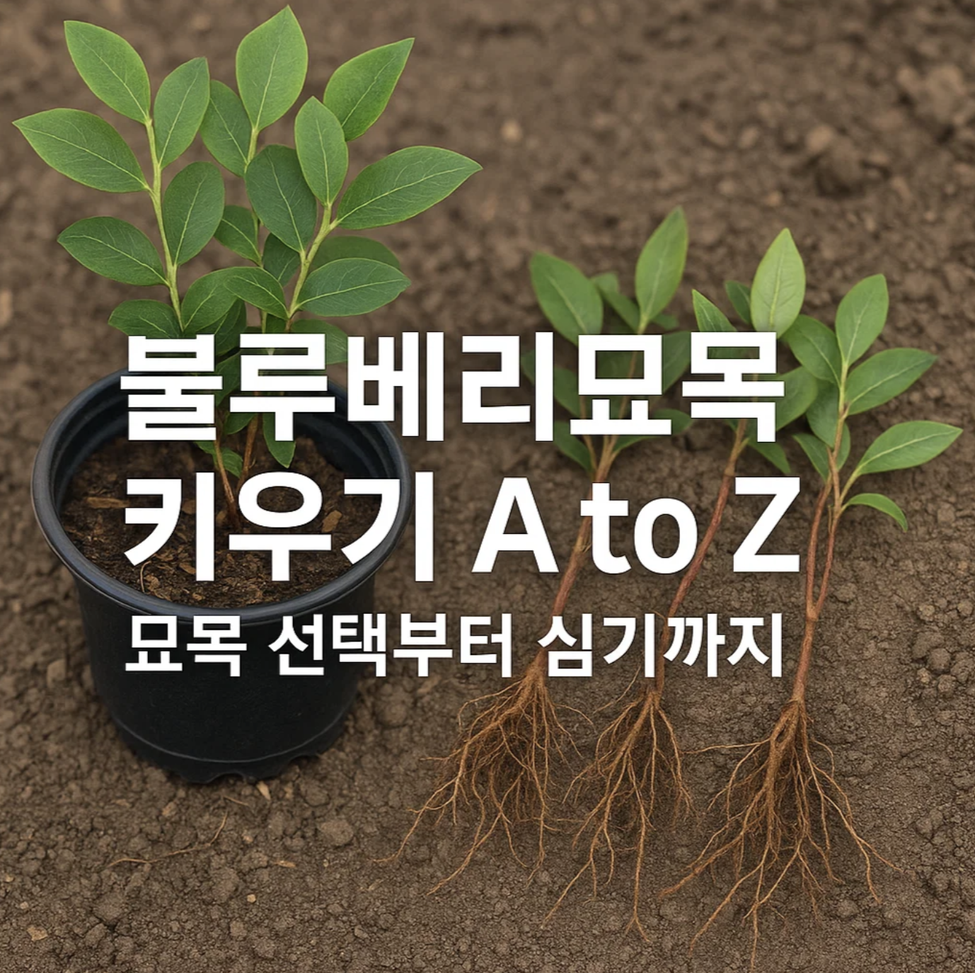 블루베리묘목 키우기 A to Z, 묘목 선택부터 심기까지