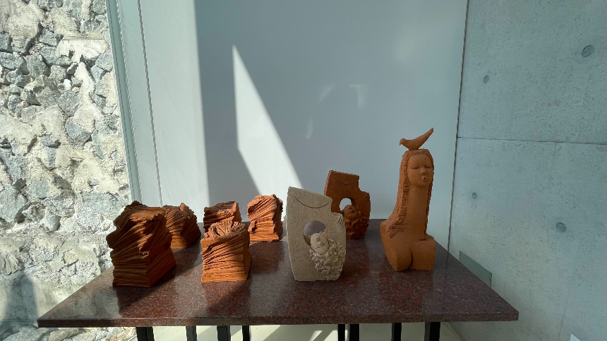 속초 바우지움 조각미술관 키맵 돌의정원 조각상