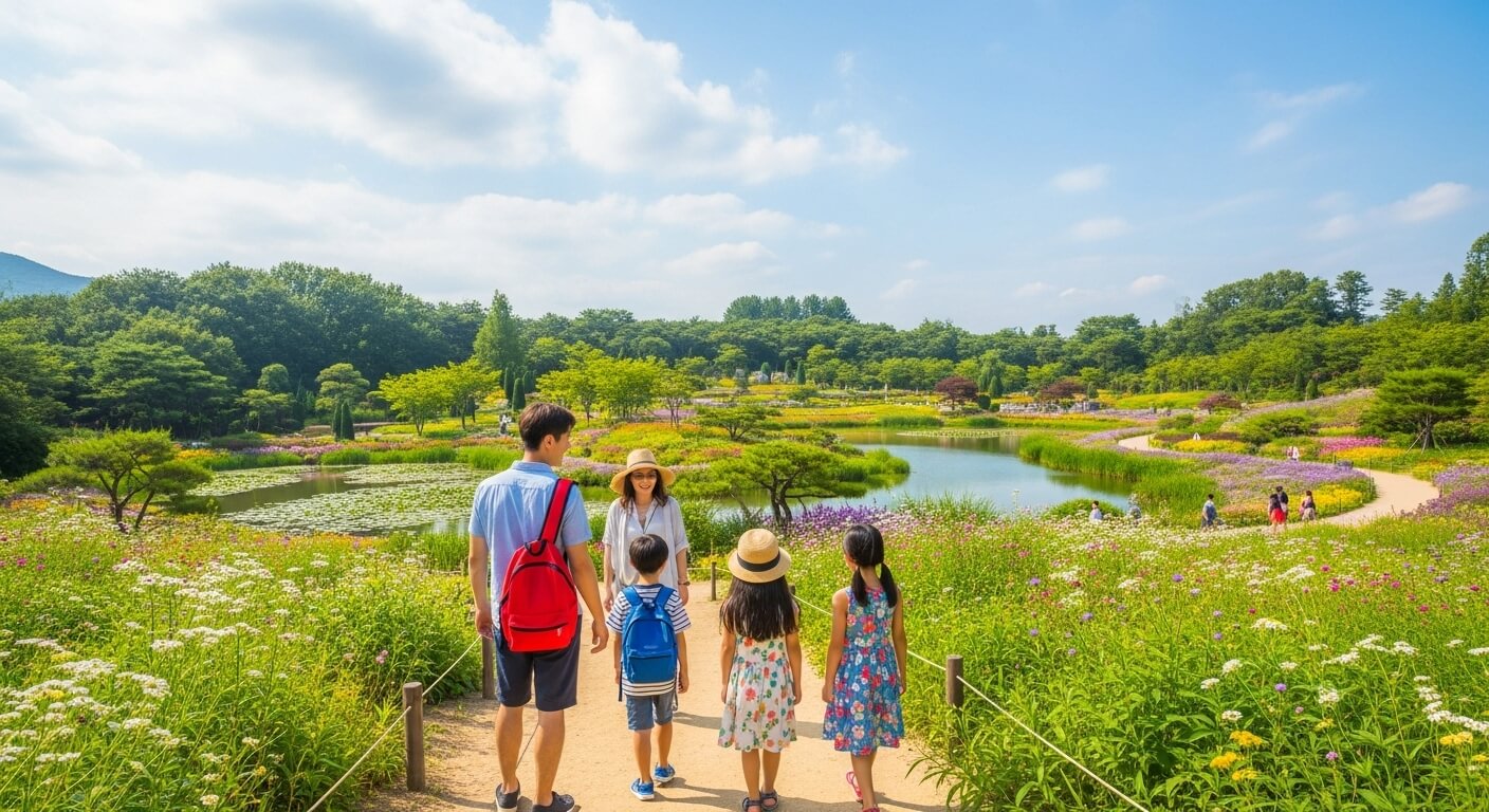 초등학교 여름방학 순천만국가정원