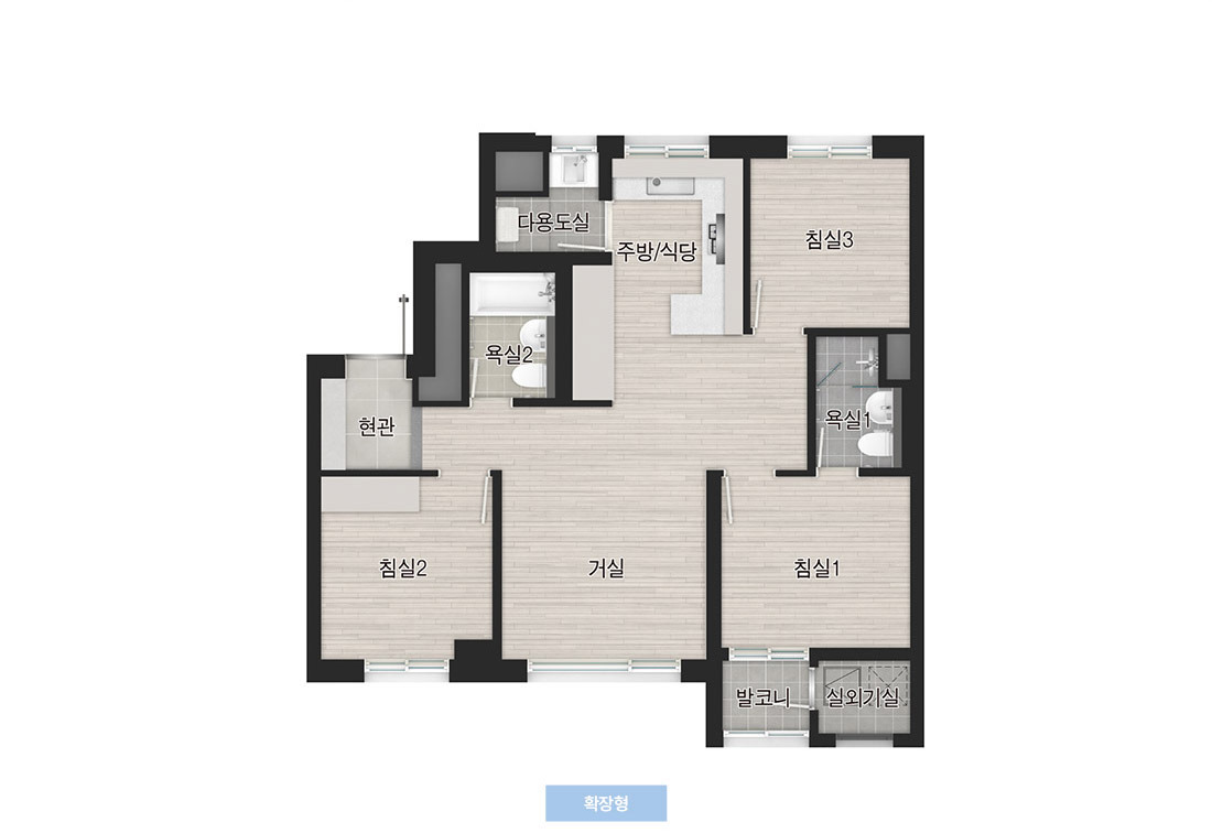 고양 더샾 포레나 - 59A 평면도