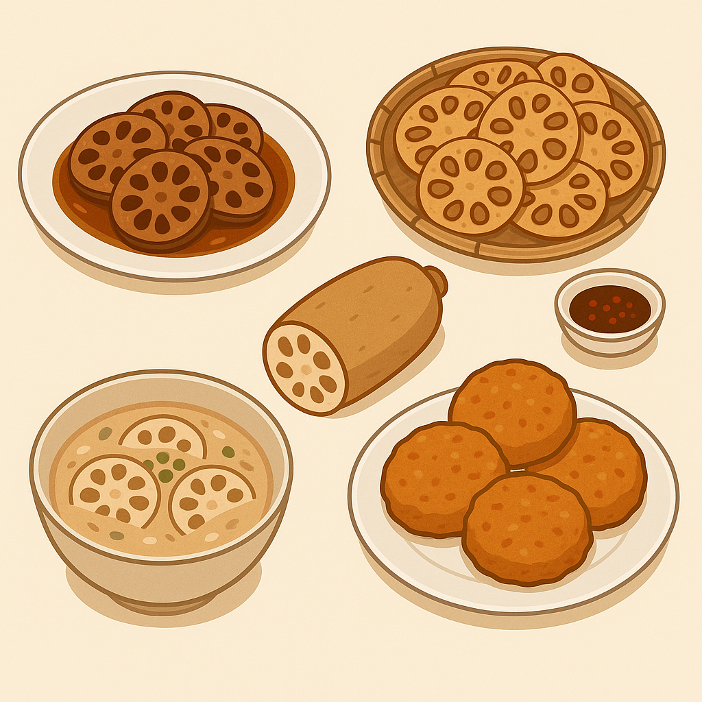 바삭하고 향긋한 건강식, 연근