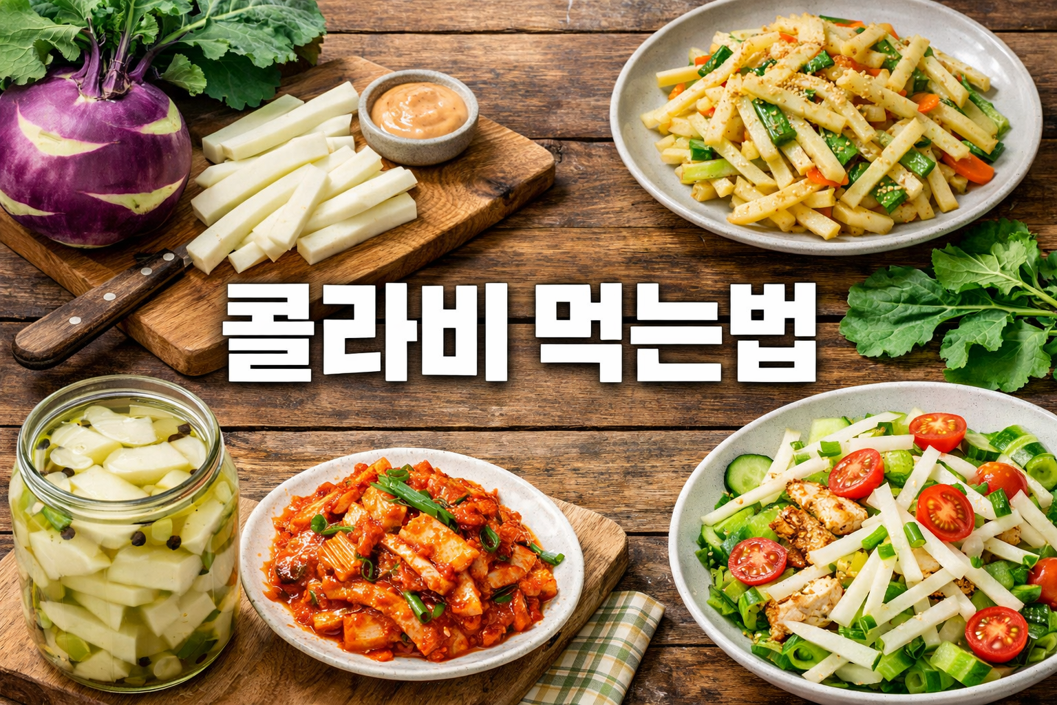 콜라비 먹는법