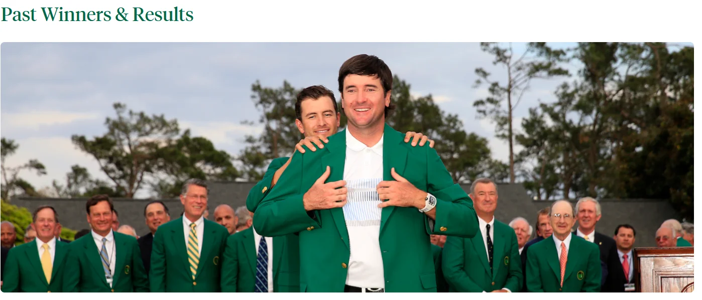 2025 마스터스 토너먼트 우승상금 대회일정 역대우승자