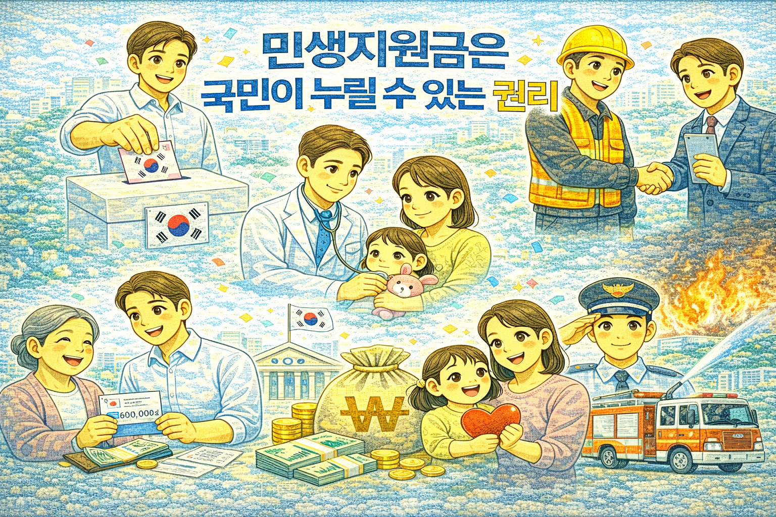 민생지원금 관련 사진첨부