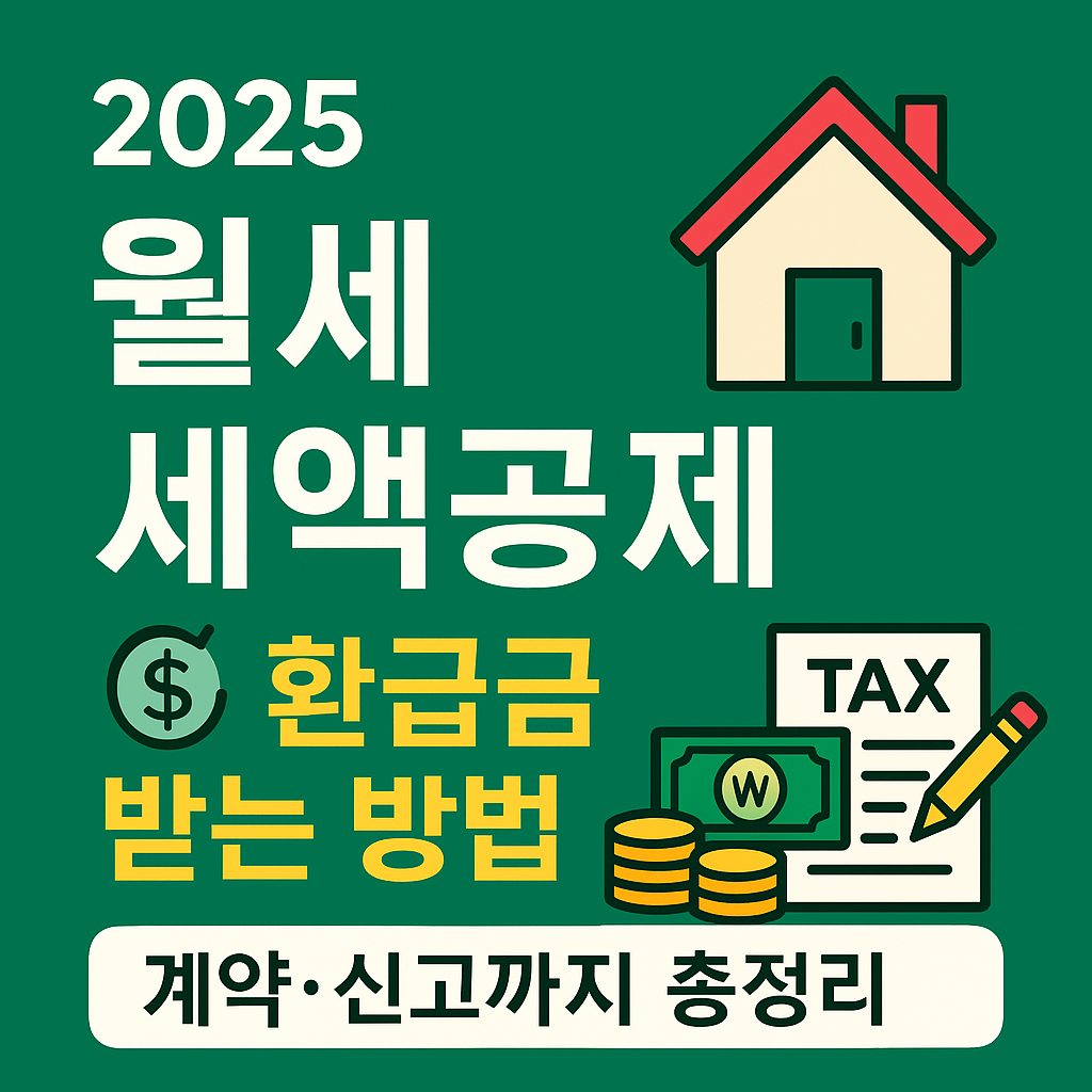 2025 월세 세액공제 - 환급금 받는 방법부터 계약·신고까지 총정리