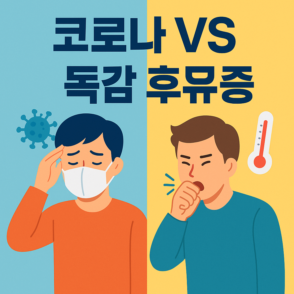 코로나 후유증, 독감 후유증과 비교한 핵심 차이점