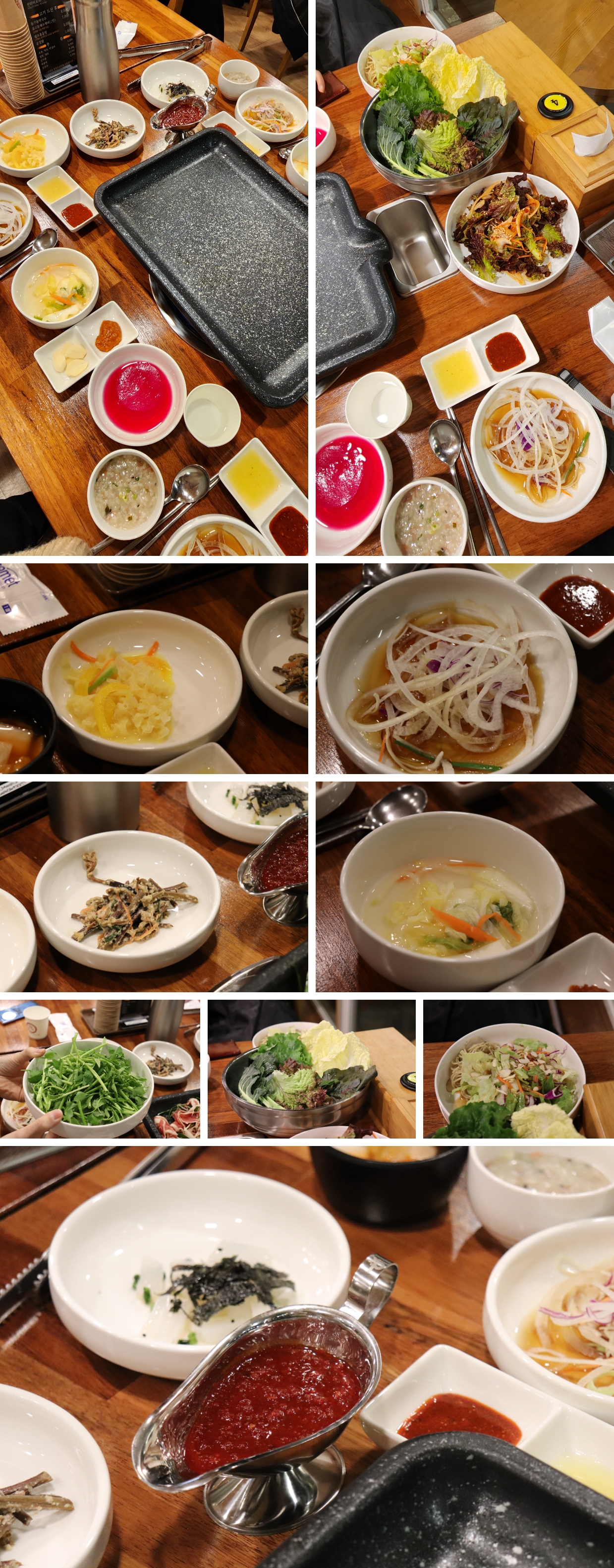 뻉덕 산더미오리 탄금대점. 밑반찬