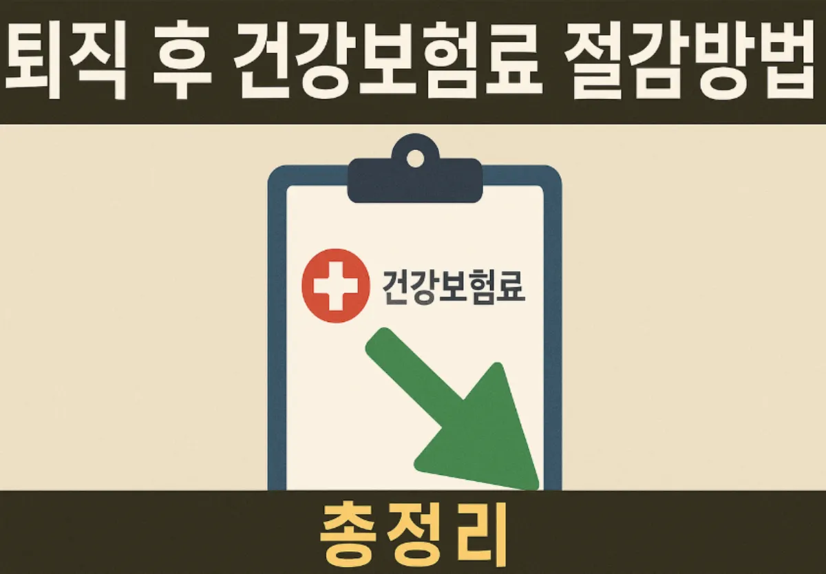퇴직 후 건강보험료 인상, 계산법, 절감 방법