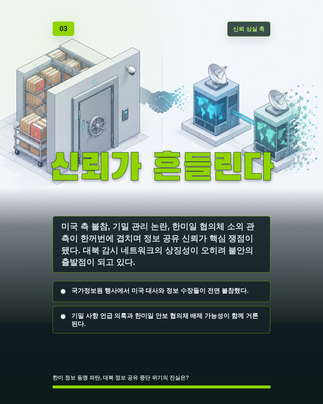 신뢰가 흔들린다
