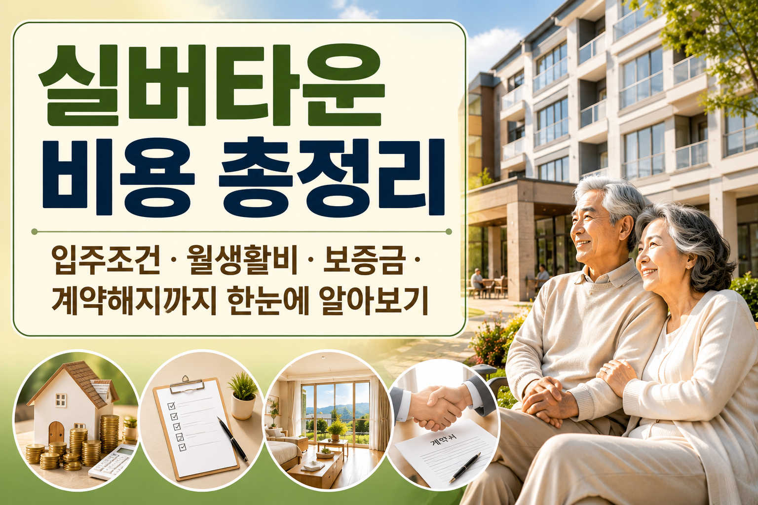 실버타운 비용 총정리|입주조건·월생활비·보증금·계약해지까지 한눈에 알아보기 관련 사진