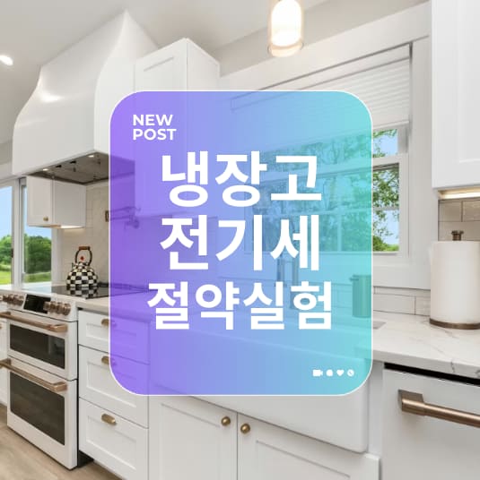 화이트 인테리어 주방에 있는 냉장고를 이용한 전기세 절약을 위한 냉장고 온도 설정 및 관리 실험 결과