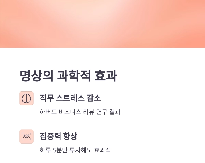 2030세대를 위한 스트레스 날리는 5분 명상법