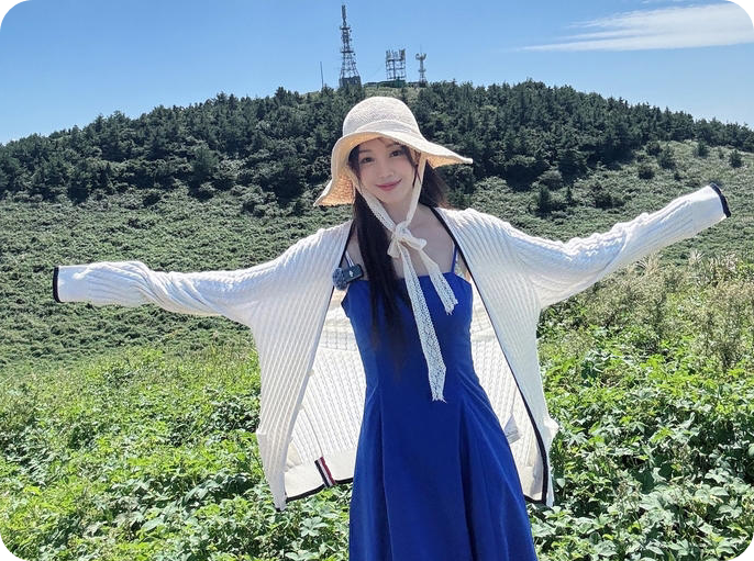 청량한 제주와 인형 미모의 조화 [사진=남규리 SNS.]