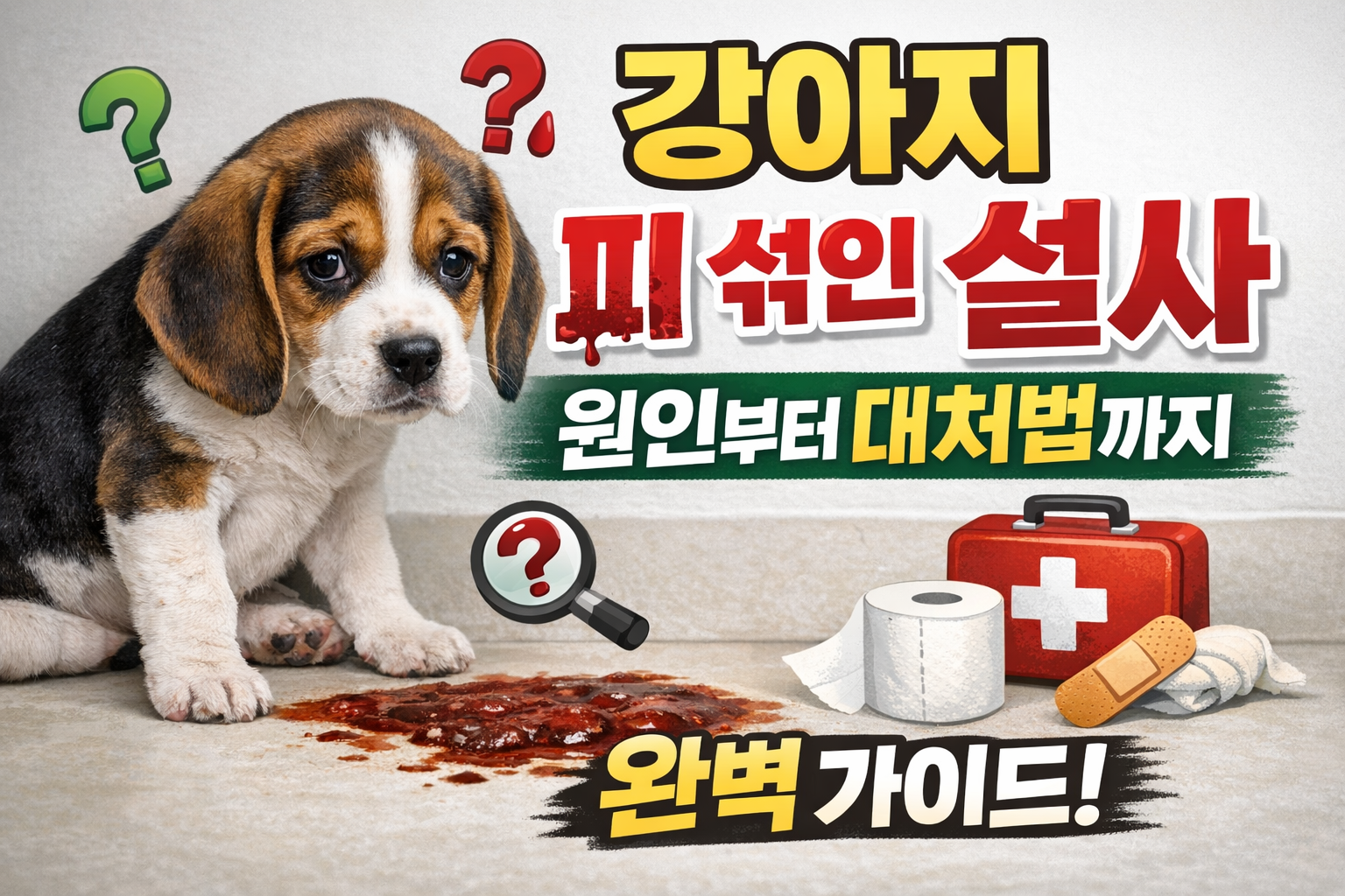 강아지 피 섞인 설사