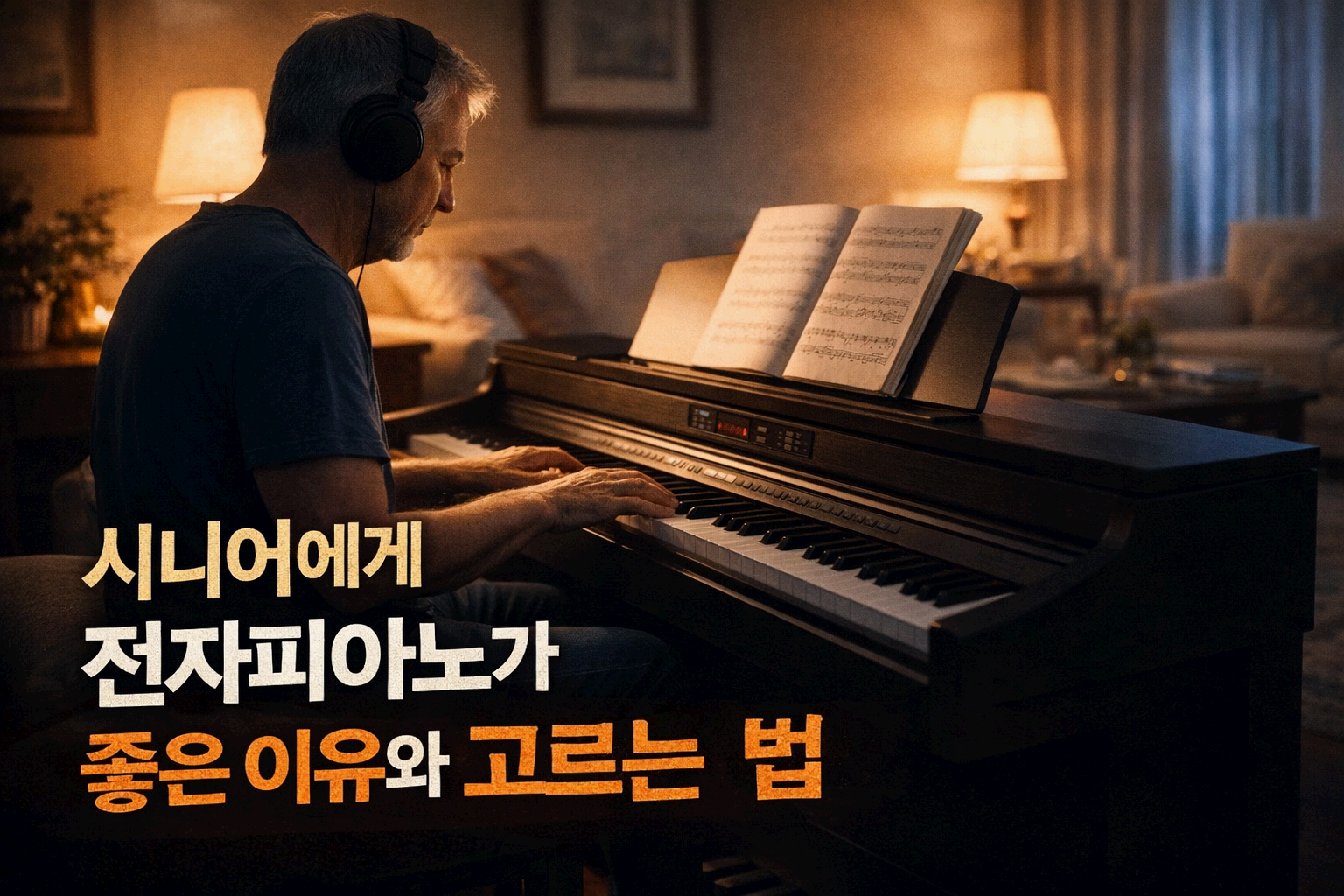 시니어에게 전자피아노가 좋은 이유와 고르는 법 - 집에서 편안하게 시작하는 가장 현실적인 악기 선택 가이드