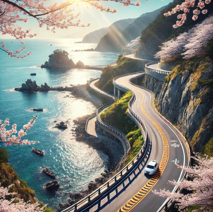 국내 해안가 드리이브 이미지