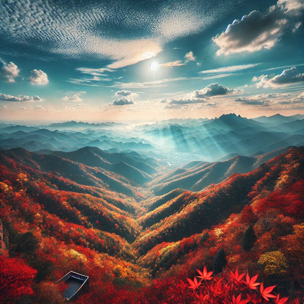 대전시 장태산 가을 모습