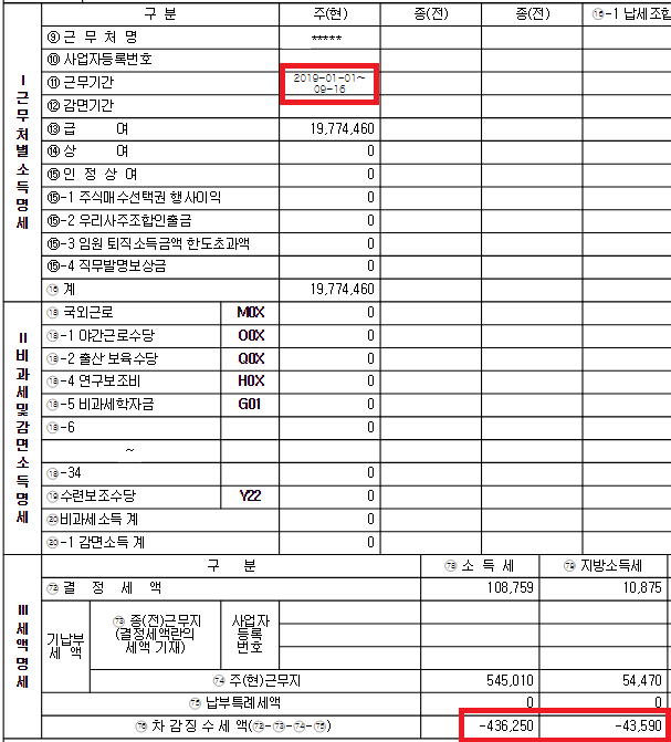 퇴사자-세금-정산-증거