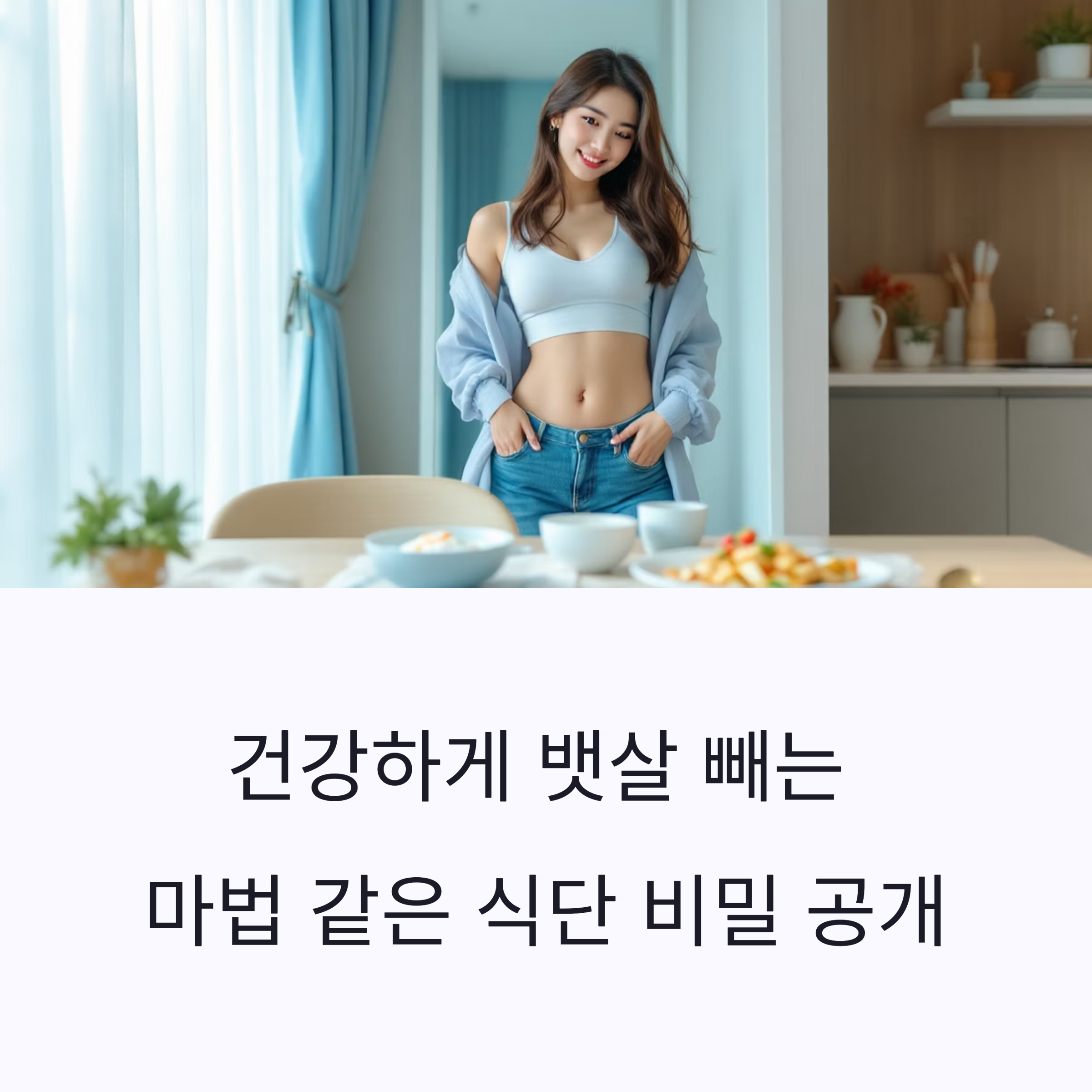복부 비만 안녕! 건강하게 뱃살 빼는 마법 같은 식단 비밀 공개