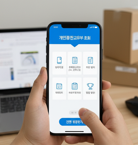 개인통관고유부호 발급 통관번호 조회