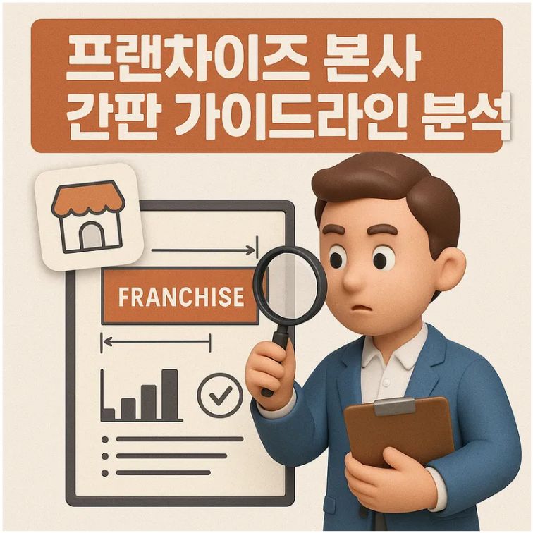 프랜차이즈 본사 간판 가이드라인 분석