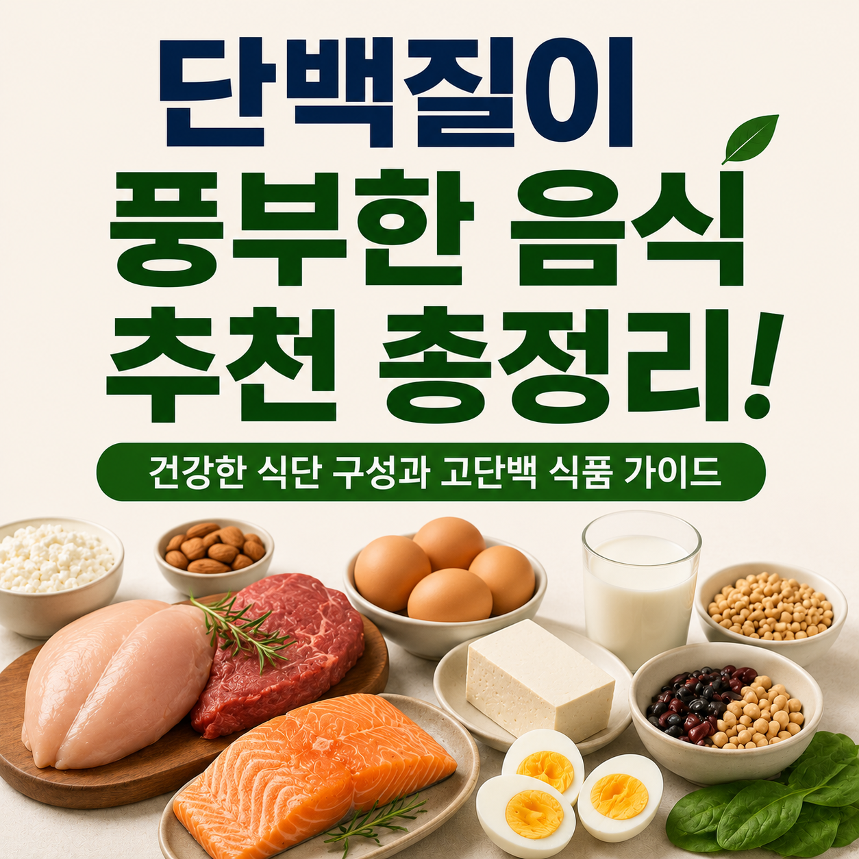 단백질이 풍부한 음식 추천