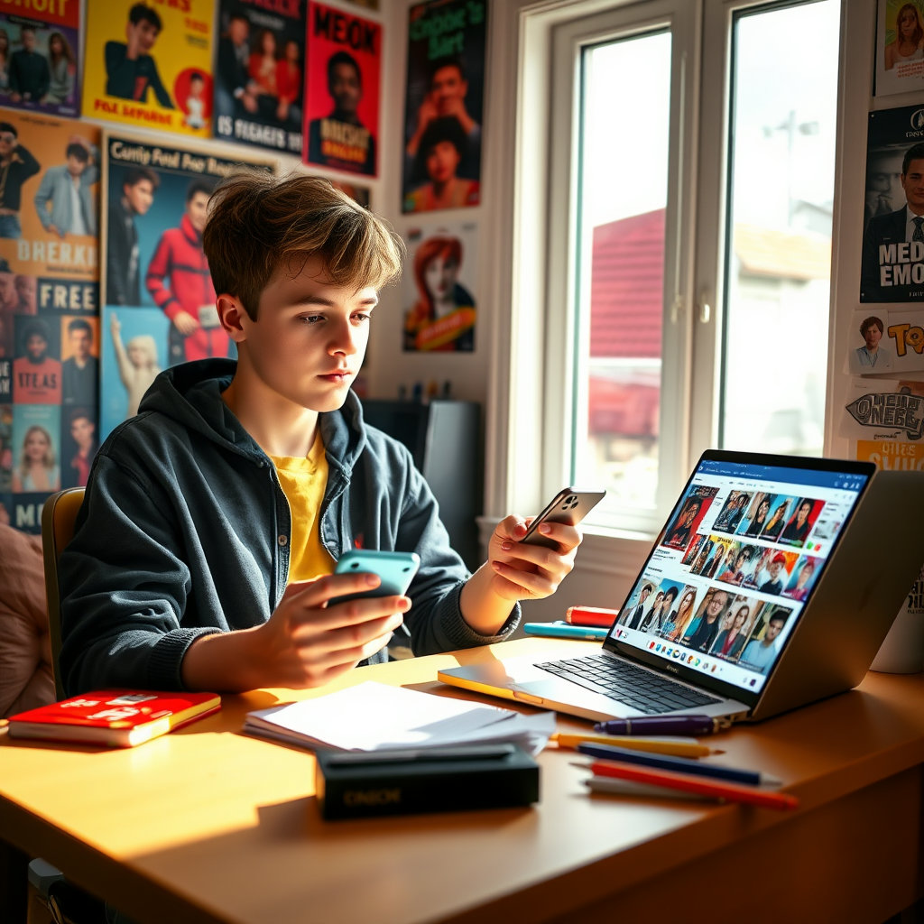 사춘기 자녀의 SNS 활동