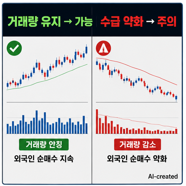 현대모비스 주가 하락 이유 속 잘못된 추격 판단과 실제 시장 구조 차이를 비교하는 이미지