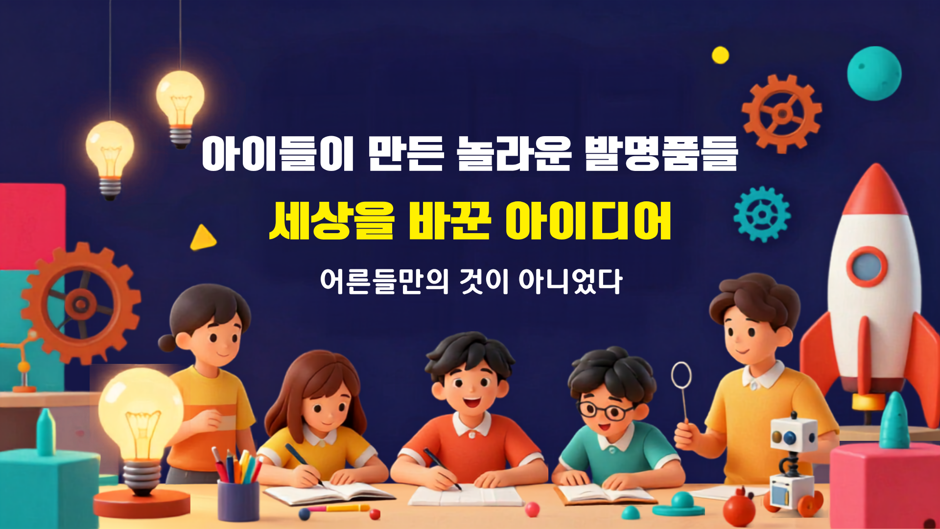 아이들이 만든 놀라운 발명품들, 세상을 바꾼 아이디어는 어른들만의 것이 아니었다.