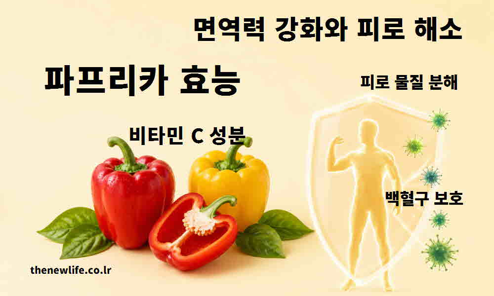 파프리카 효능 면역력 강화 피로 해소