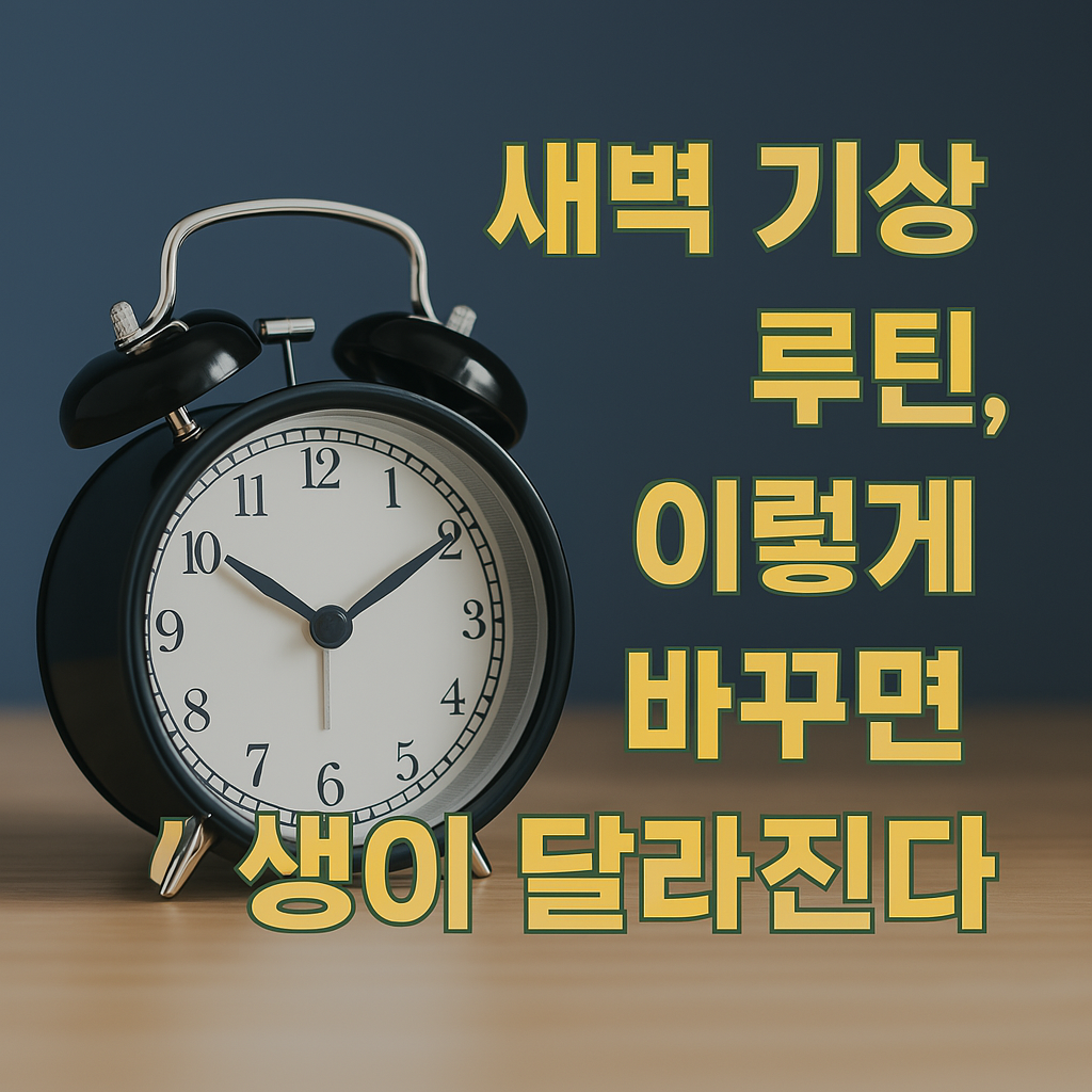 새벽 기상 루틴 완전 정복: 성공을 부르는 아침 2시간의 기적