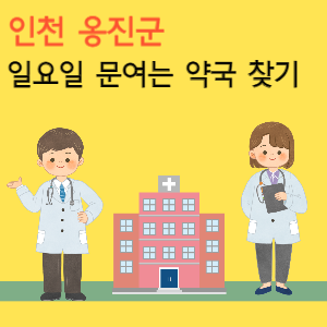인천 옹진군 일요일 문여는 당번 약국