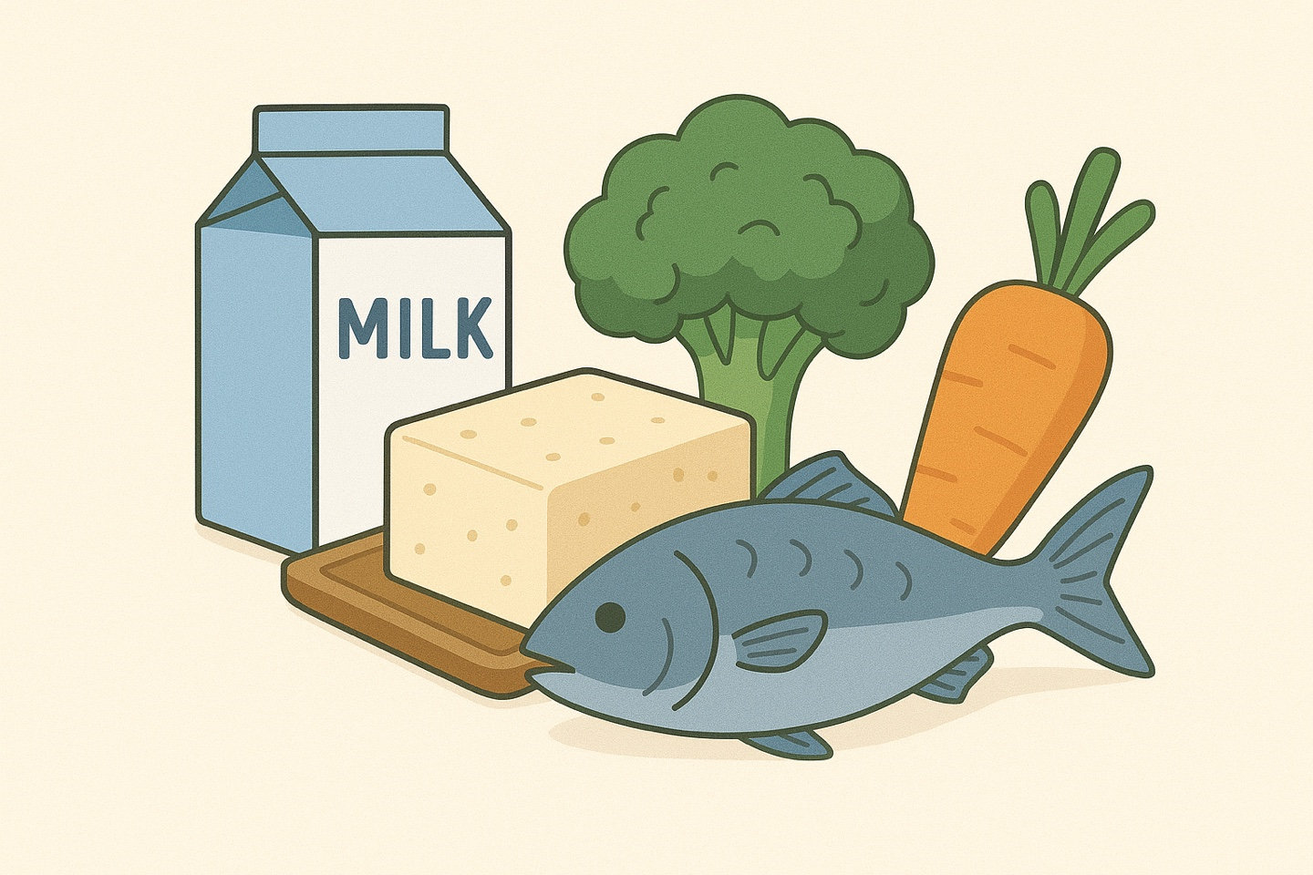 뼈 건강에 좋은 음식 사진