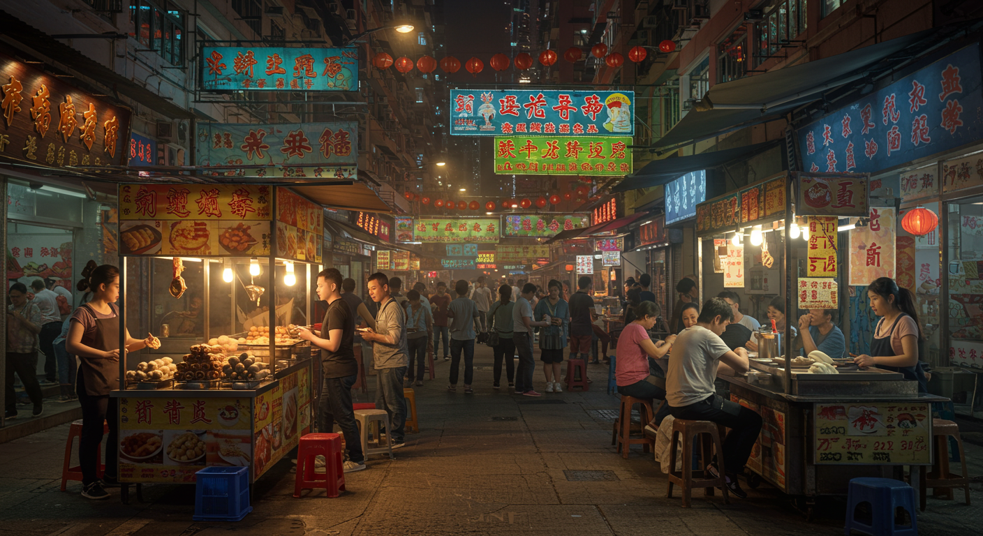 홍콩의 길거리 음식 탐방 몽콕 야시장, 침사추이, 셩완의 로컬 마켓 근처에 관한 이미지