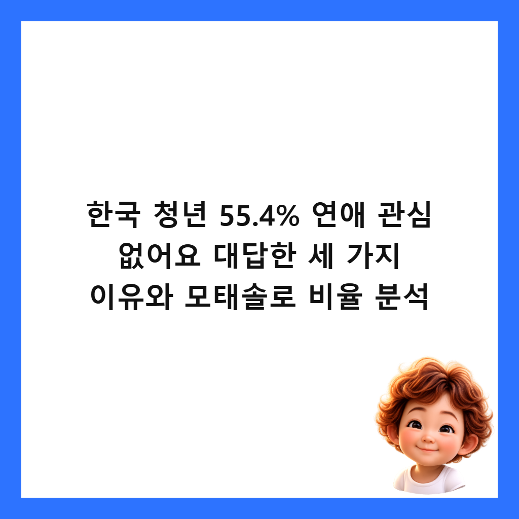 ํ๊ตญ ์ฒญ๋
55.4% ์ฐ์ ๊ด์ฌ ์์ด์ ๋๋ตํ ์ธ ๊ฐ์ง ์ด์ ์ ๋ชจํ์๋ก ๋น์จ ๋ถ์ ์ธ๋ค์ผ
