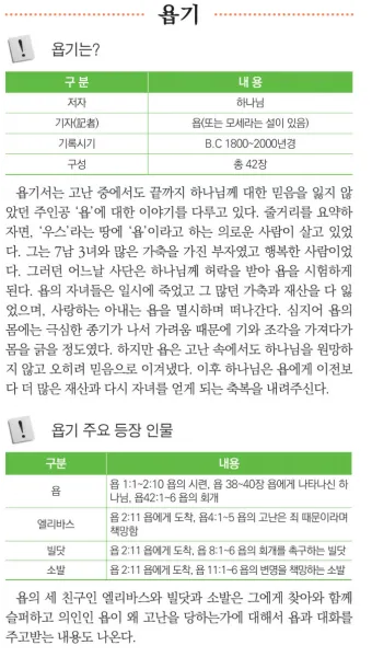 욥기 줄거리 역사적 배경 주제 해석_23