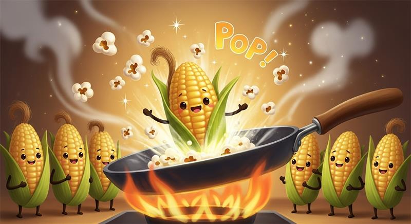팝콘은 어떻게 옥수수에서 튀겨질까? 수증기 압력의 폭발
