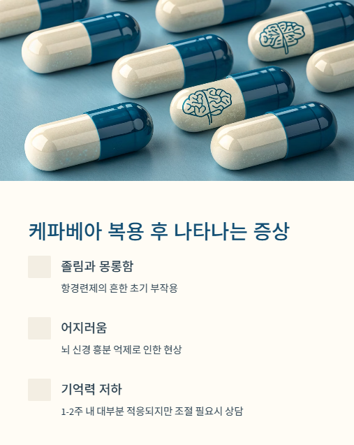 케파베아 복용 후 나타나는 증상