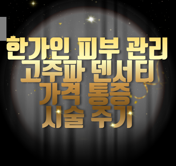 한가인-피부-관리-고주파-덴서티-가격-통증-시술-주기