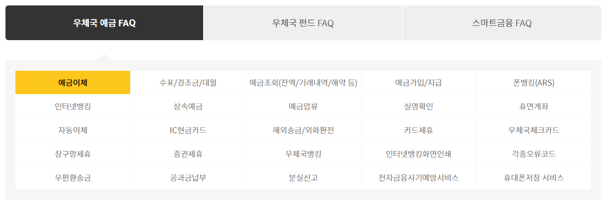 우체국예금 고객센터