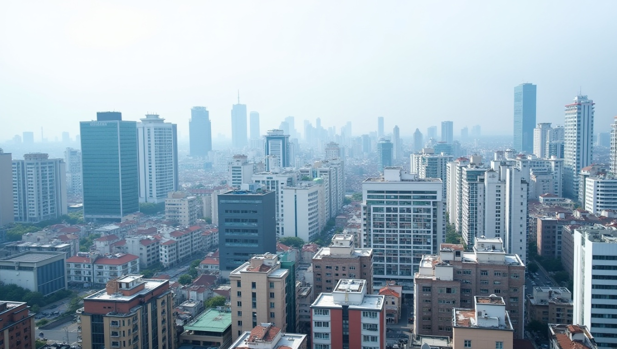 서울시 주택과 건물들