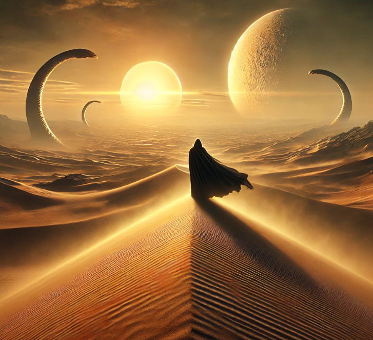 영화 듄:파트1 관련 AI 이미지 첨부