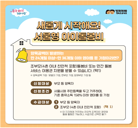 서울 돌봄비 지원