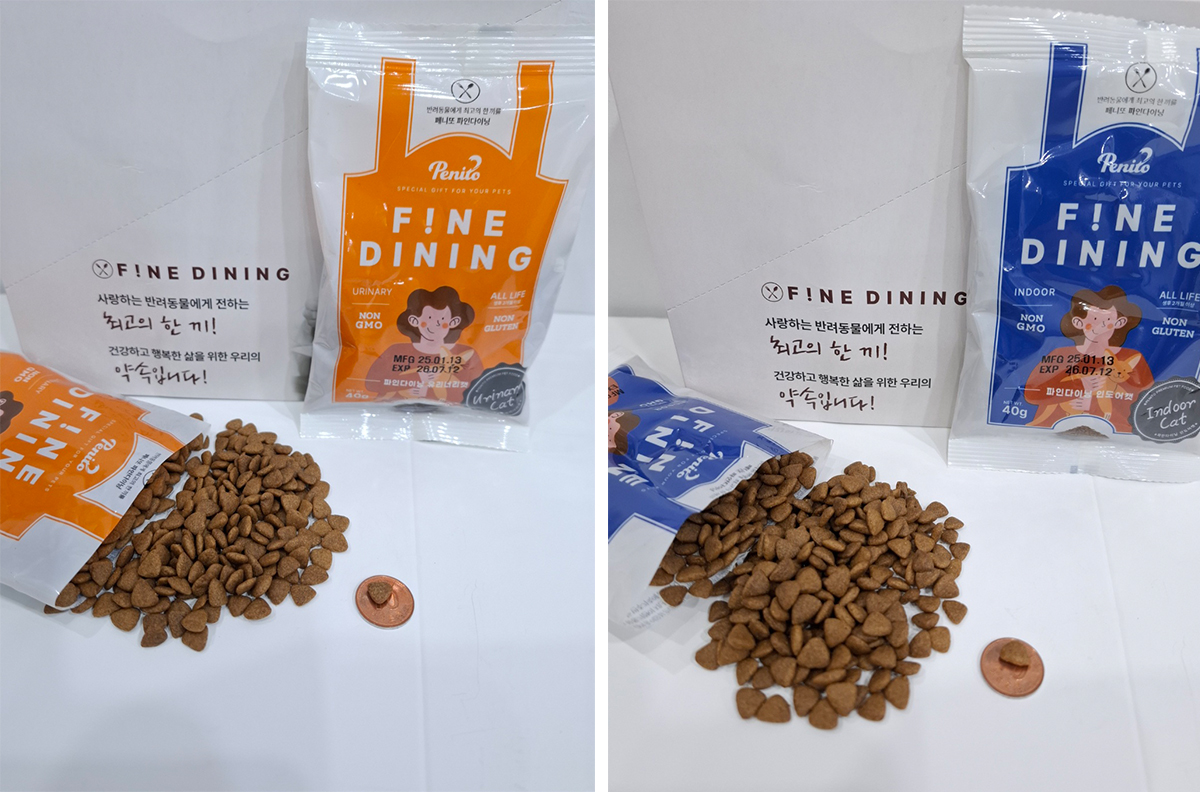 파인다이닝 사료 알갱이 비교