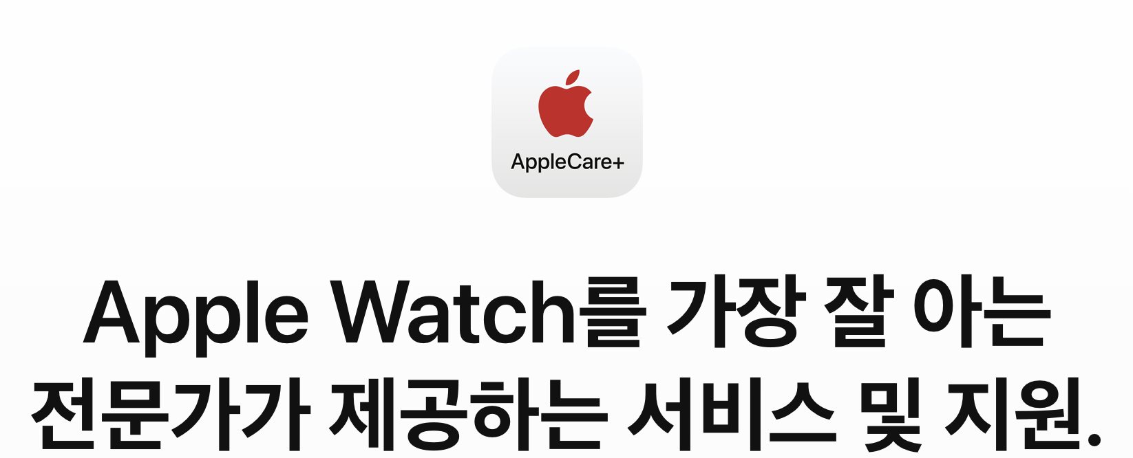 애플 워치 애플케어 서비스 사진