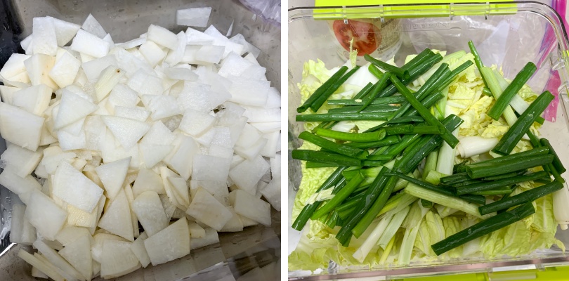 물김치-재료-다듬기
