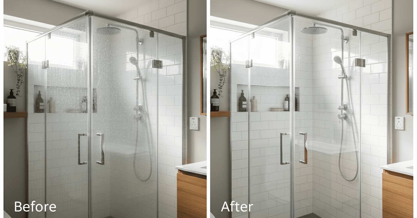 화장실 청소후 비포 애프터 사진