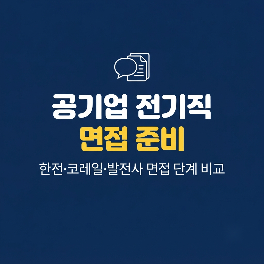공기업 전기직 면접 준비 썸네일