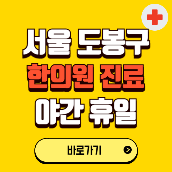 서울 도봉구 야간 휴일 한의원 한방병원 찾기 ❘ 24시 일요일 주말 연휴 응급진료 추천 잘하는 곳