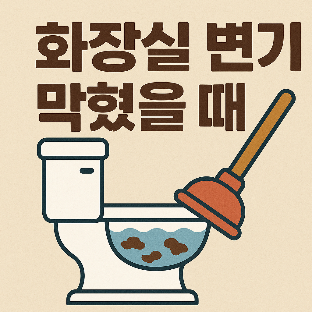 화장실 변기 막혔을 때